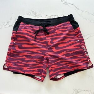 Stance Flux Liner 5" Athletic Shorts w/ Freshtek Mens Size M Medium Purple Red
